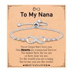 PINKDODO Nana Gifts for Nana Bracelet Birthday Valentines Day Mothers Day Christmas Gifts for Nana from Grandkids