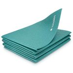 Navaris Foldable Yoga Mat for Travel - 4mm Thick Exercise Mat for Yoga, Pilates, Workout, Gym, Fitness - Non-Slip Folding Portable Outdoor Camping Mat