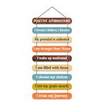 Artvibes Positive Affirmations Printed Wooden Wall Hanging for Home Decorative Items | Living Room | Gifts | Wall Artwork For Hall Decor | Modern Wall Decorative Accessories for Decoration (WH_9314N)