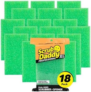 Scrub Daddy Sponge Daddy XL - Bulk Kitchen Sponges & Scrubbers - Extra Large Sponges for Cleaning Different Rooms & Surfaces - Dual-Sided Dish Scrubber with FlexTexture Foam (18 Count)