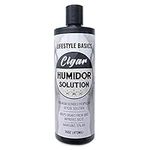 Lifestyle Basics Cigar Humidor Solution 16 oz (473 ml) - Humidifier Liquid - Premium Propylene Glycol PG Solution Formula - 70% RH - Safe and Non-Toxic