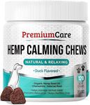 PREMIUM CARE Calming Treats for Dogs - Made in USA - Helps with Dog Anxiety, Separation, Barking, Stress Relief, Thunderstorms and More - Natural Calming Relaxer for Aggressive Behavior - 120 Chews