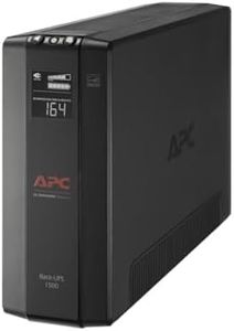 APC UPS 1500VA UPS Battery Backup and Surge Protector, BX1500M Backup Battery Power Supply, AVR, Dataline Protection