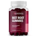 Beet Root + COQ10 Gummies | Nitric Oxide Supplements for Men & Women | Healthy Energy & Circulation Support with Pomegranate Extract | Circulation Supplements for Heart Health | 60 Vegan Gummies