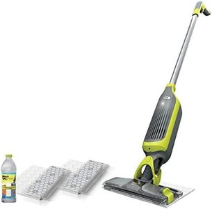 Shark VM200C VACMOP Cordless Hard Floor Vacuum Mop with Disposable VACMOP Pad, Clean Green (Canadian Version)