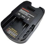 DM18AR Battery Adapter Fits Ridgid AEG 18V Cordless Tool, Convert Dewalt 18V/20V Max XR Li-ion Battery or Milwaukee M18 18V Li-ion Battery to Ridgid 18V Li-ion Battery- Adapter Only