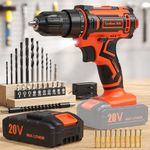 VIWKO Cordless Drill Set, 20V Elect
