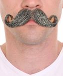 HPO Men's American Legend Style Mustache Set Gray Cosplay Facial Hair