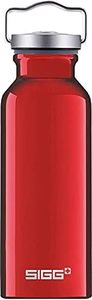 Sigg - Cooper Aluminum Water Bottle - Original Red - with Screw Cap - Leakproof - Lightweight - BPA Free - 17 Oz