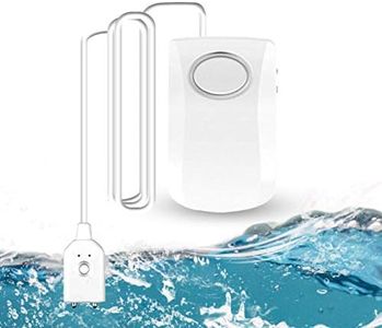 GuDoQi Water Leak Detector Alarm Loud 130dB Flood Sensor Alarm Water Leak Alert Home Security Water Leakage Alarm Bath Overflow Detection Alarm Battery Included