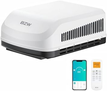 RV-Air-Conditioner with 15000 BTU,RV-AC Unit Cooling Only,RV Air Conditioners Non-Ducted Installation with WiFi & Remote Control,Quiet All-in-One Unit and Easy Install RV AC with 110V（White)