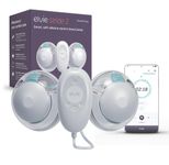 Elvie Stride 2 Double with Lanyard- Breast Pump, Electric Breastfeeding Pump, Hands-Free & Portable & Wearable, Newborn Essentials & 150 ml Capacity per Cup