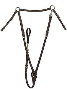 Tory Leather Flat Hunt Breastplate Horse Black