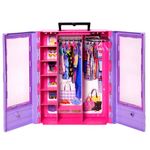 Barbie Fashionistas Ultimate Closet Accessory, Translucent Doors, Storage Spaces, Fold-out Rack, 6 Hangers, Great Gift for 3 Years Old & Up, HJL65