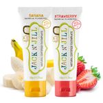 Jack N' Jill Natural Toothpaste, Strawberry & Banana, 1.76oz (Pack of 2)