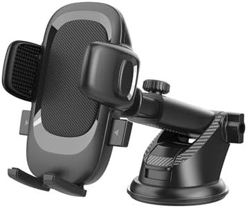 Maplebee Universal Car Phone Mount, Dashboard and Windshield Phone Holder, Adjustable Gravity Car Mount for iPhone and Android Smartphones, 360-Degree Rotation, Strong Suction