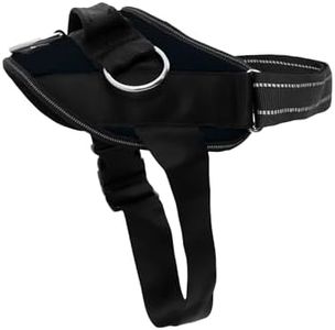 ShawnCo Essential Dog Harness, No-Pull Pet Vest with 3 Leash Clips, No Choke, Reflective, Adjustable and Padded, for Easy Walking and Training for Small, Medium and Large Dogs (Midnight, XL)