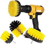 Power Drill Scrubber Brush 4PCS Set, Multi-Function Brush Attachment, 5 Type of Scrubber for Bathroom, Floor, Shower, Corner, Wheel Hub, Sink