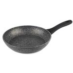 Salter Megastone 20 cm Frying Pan – 10 x Tougher Non-Stick, Small Cooking Pan, PFOA-Free Coating Forged Aluminium, Suitable for All Cooking Hobs, Dishwasher & Metal Utensil Safe, Soft Touch Handle
