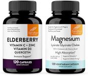 Sandhu's Elderberry & Magnesium Glycinate Lysinate Capsules | Helps Immune Health & Sleep Support