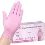 SwiftGrip Pink Disposable Gloves, 3