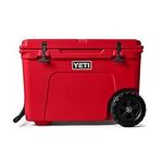 YETI Tundra Haul Portable Wheeled Cooler, Rescue Red
