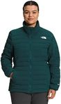 THE NORTH FACE Women's Plus Belleview Stretch Down Jacket, Ponderosa Green, 3X