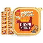 Edgard & Cooper Natural Wet Dog Food - (Chicken & Turkey, 11 x ‎150g cup) - Grain & Gluten Free, Natural ingedients & fresh meat, full of essential amino acids for healthy insides