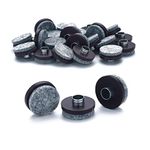 Furniture Pads Furnigear Nail On Felt Pads Heavy Duty Chair Slides for Hardwood Floor Surfaces – Floor Protectors Protect Your Hardwood Flooring from Scratches(1", 24 Pack-Brown)