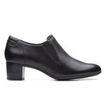 Clarks Womens Linnae Way Black Leat UK-8