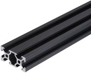 uxcell 1 Pcs 2040 V Slot Aluminum Extrusion 400mm(15.75 Inch) Black European Standard Anodized Linear Rail for 3D Printer Laser Engraving Machine