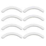 8Pcs Silicone Eyelash Curler Pads, Eyelash Curler Refill Pads, Replacement Pads for Eyelash - White