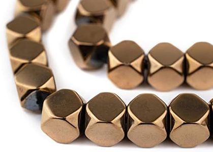 The Bead Chest Jumbo Copper Color Diamond Cut Beads 9mm Faceted Gemstone 24 Inch Strand
