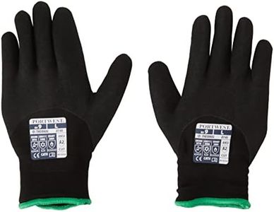 Portwest Guante Invierno Artic, Tamaño: L, Color: Negro, A146BKRL