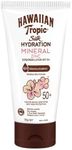 Hawaiian Tropic Silk Hydration Mineral Zinc Sunscreen Lotion SPF50+ 100g, 12-Moisture, Suitable for Sensitive Skin, Non-greasy, 4-Hour Water Resistant, for Face and Body