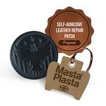 MastaPlasta Self-Adhesive Patch for Leather and Vinyl Repair, Eagle, Black - 3 Inch Diameter