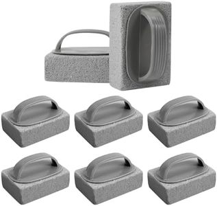 8 Pcs Hand-Held Pool Pumice Stone for Pool Tile Cleaning,Pumice Flat Top Cleaning Stone Removing Stains,Pool Stones Cleaning Block with Handle for Swimming Pools Spa Tile Grout Concrete Clean