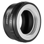 NEEWER M42 to Fuji X Lens Mount Adapter Compatible with M42 Lens to Fujifilm X Series Mirrorless Camera X-T2 X-T3 X-T5 X-T20 X-Pro3 X-Pro2 etc, Matte Black Interior, Manual Focus Only, M42-FX