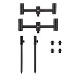 New Direction Tackle carbon 2 rod buzz bars setup with banksticks and bag (P10-2) | Modular carbon range | Real carbon and matt black aluminium