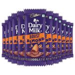 Cadbury Dairy Milk Roast Almond Chocolate Bar, 36 gram (Pack of 12)