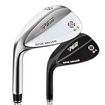 Aiwhlmn Left Handed Golf Sand Wedge 56D 60D Men Women Golf Clubs Pole Lefthand Golf Club Wedges (Black,60D)