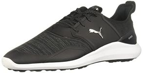 PUMA GOLF Men's Ignite Nxt Lace Golf Shoe, Puma Black-Puma Silver-Puma White, 10 UK