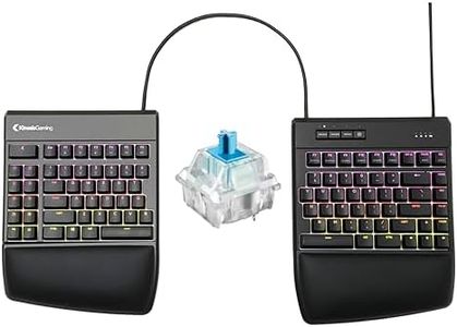 KINESIS USB Gaming Freestyle Edge RGB Split Mechanical Keyboard (MX Blue)