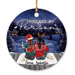 Personalized Besties Ornaments, to My Bestie Ornament Gifts for Soul Sisters Christmas Ornament, You are My Person Ornament Gift, Custom Best Friend Christmas Ornament, Friendship Day Ornaments