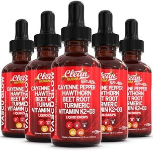 Clean Nutra Cayenne Pepper Liquid Drops with Hawthorn, Organic Beet Root, Vitamin D3+K2, Turmeric, Berberine, Ginseng, Ceylon Cinnamon (5)