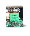 Newby Jasmine Blossom Heritage Organic Loose Leaf Green Tea |100 Grams | For Calm Mind | Enriched With Green Tea and Natural Jasmine Flavor