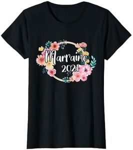 T-Shirt Marraine 2021 Cadeau Tante T-Shirt