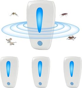 Ultraschall Schädlingsbekämpfer, 3 Modi Elektronische Insektenschutzmittel and Indoor Pest Control Repeller, Ultraschall Abwehr Schädlingsfallen für Mücken Insekten Spinnen Mäuse Ratten (4 Stück)