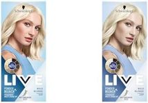Live Schwarzkopf LIVE Powder Bleach Bold Blonde Permanent Hair Dye, Lifts Up to 9 Levels, Plex Technology, 00P, 157.0 gram (Pack of 2)