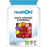 Health4All Multivitamins & Minerals One a Day 360 Tablets 100% RDA